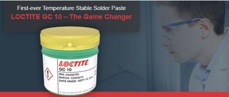 Temperature-stable solder paste: LOCTITE GC 10.